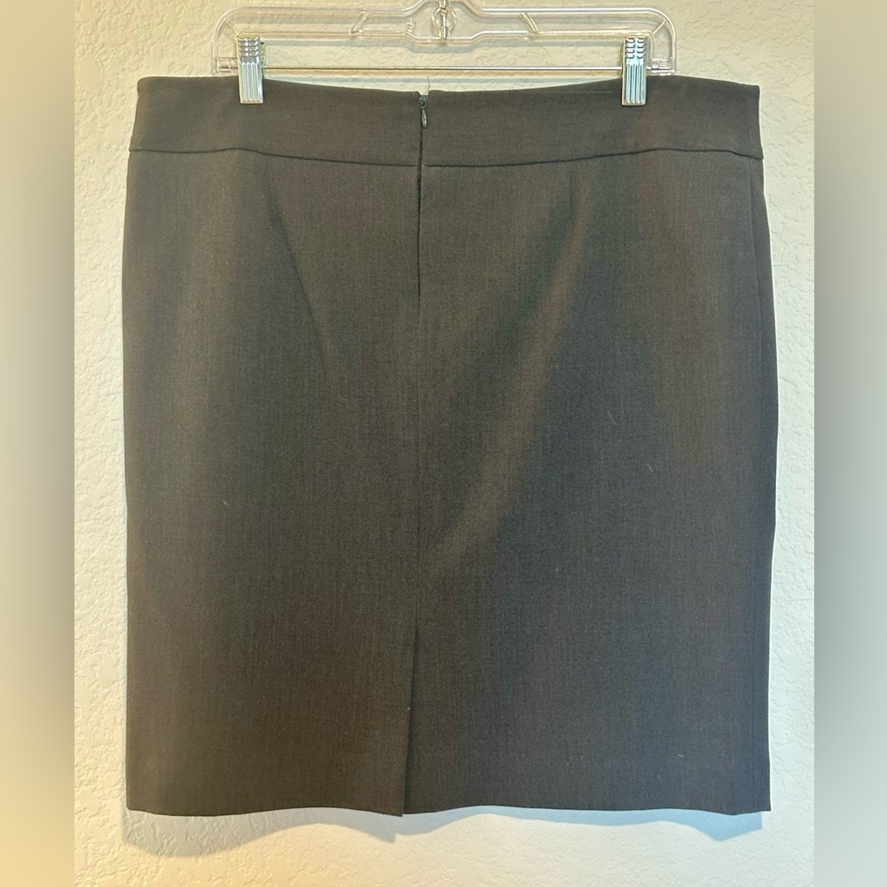 Anne Klein dark grey skirt 14P - Picture 2 of 10